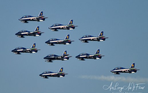 Italian Frecce Tricolori at the Belgian Air Force Days in 2014